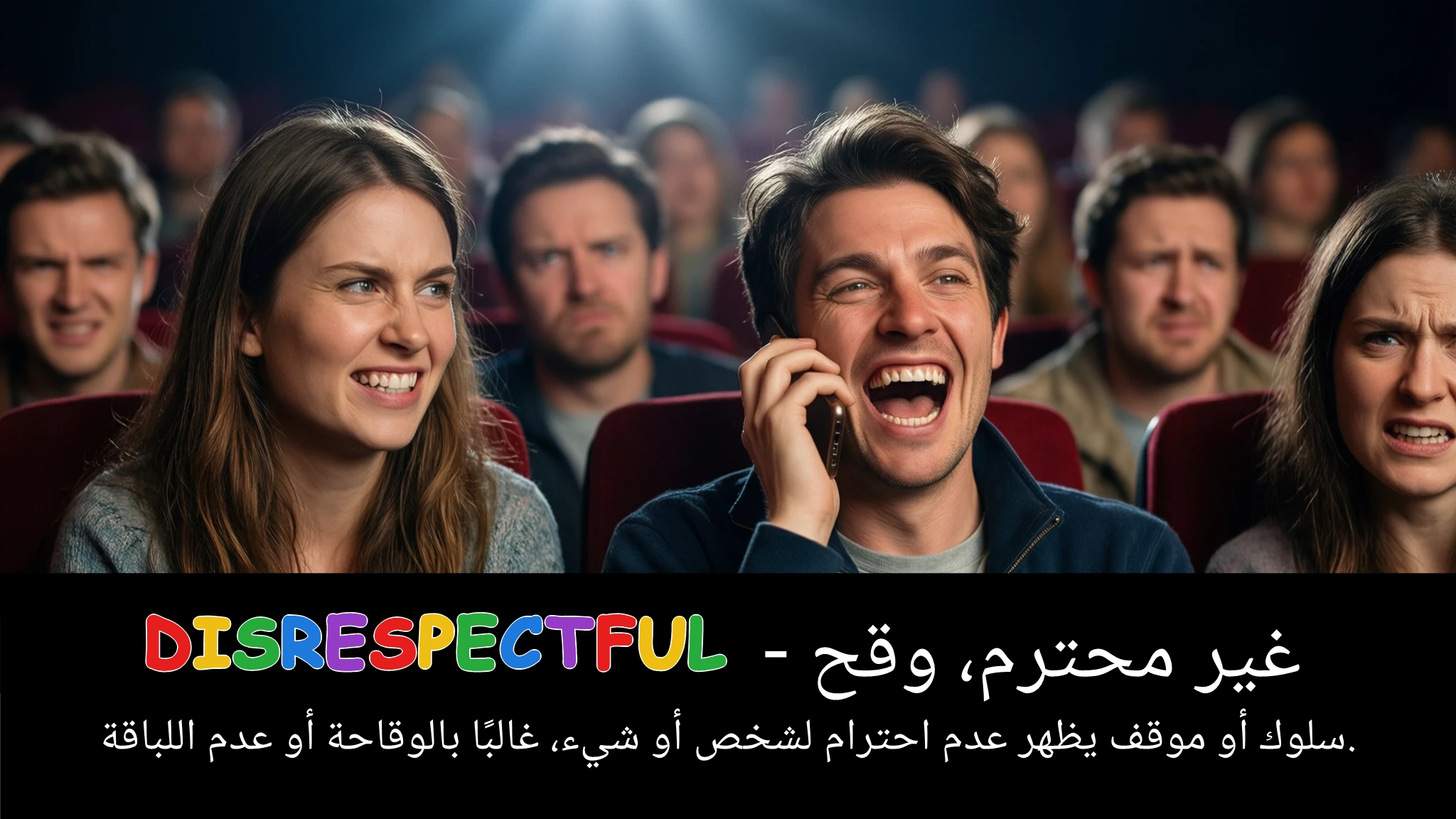 Arabic Illustration for disrespectful